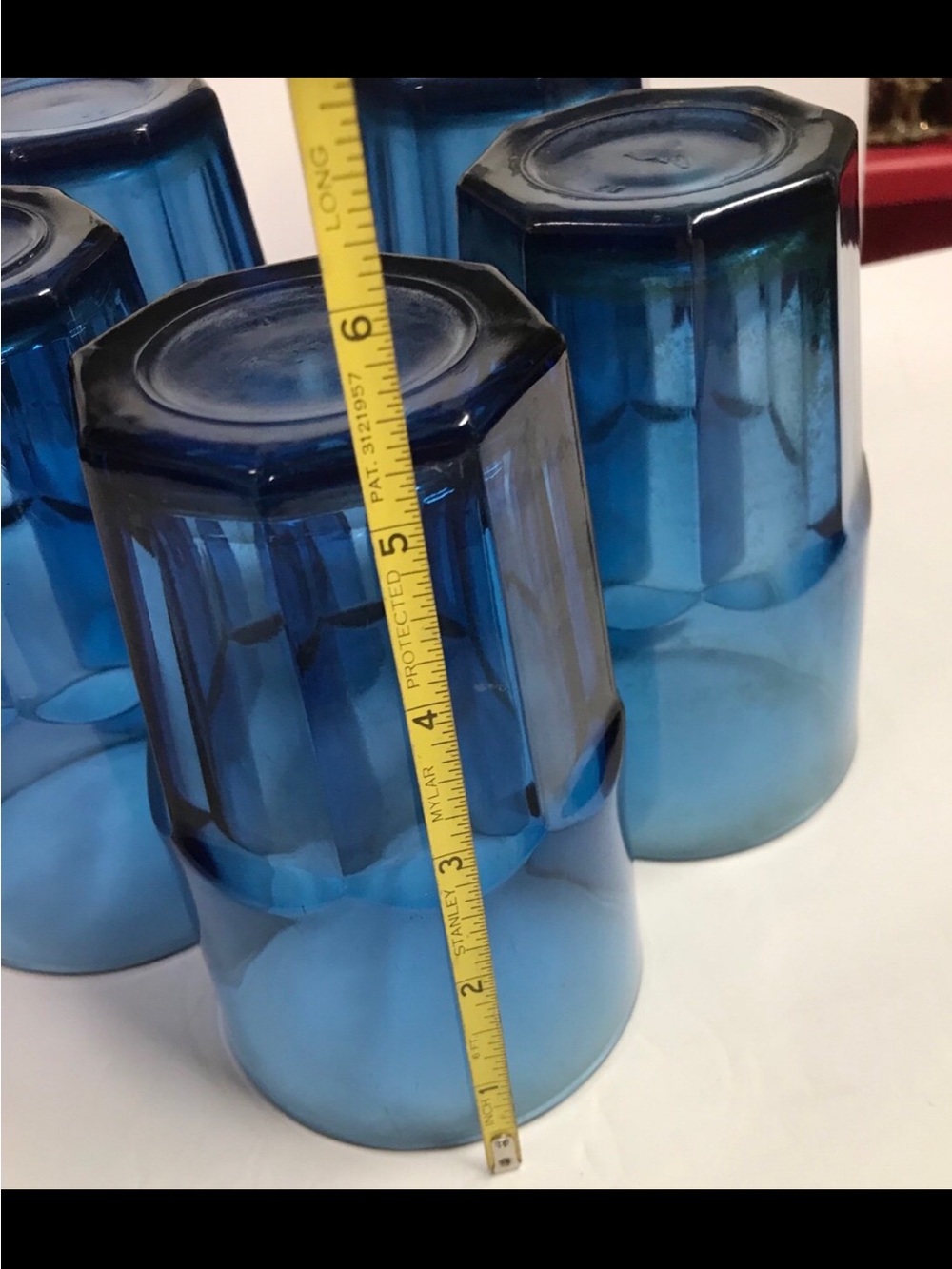 5 Vintage Libbey’s Dura Tuff Cobalt Blue Tumblers/Glasses 12oz - Picture 4 of 4